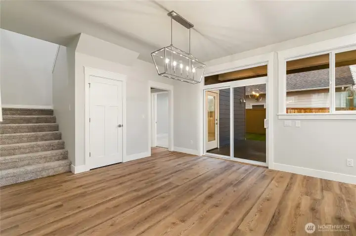 Spacious living room area