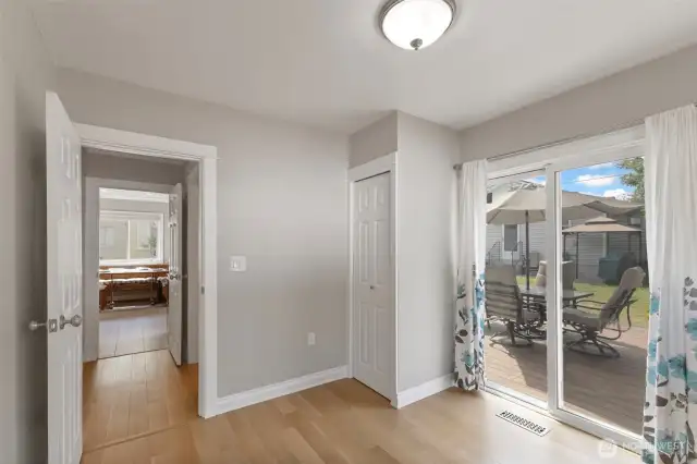 Another view of the 2nd downstairs bedroom.