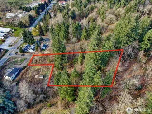 1.3 acres with valley views and great sunsets from proposed building site