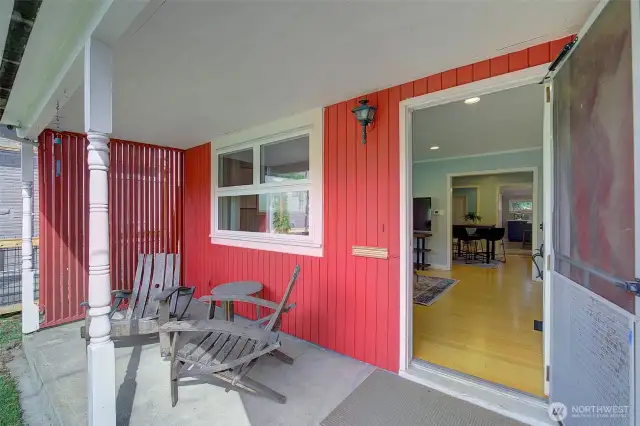 Covered front porch