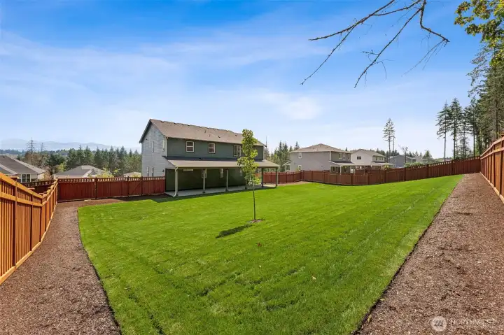 Lots of space for outdoor living