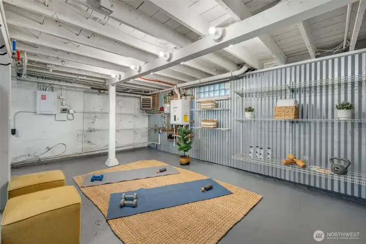Lower level rip for your imagination:  home office or home theater?  Yoga, pilates, workout room?  Art or music studio?  Gear storage deluxe or wine cellar?