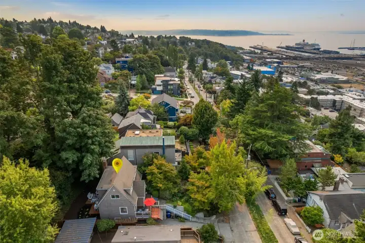 Nestled in a quiet spot on iconic Queen Anne Hill, yet walkable to everything so coveted nearby... and a hop, skip, and jump away from Downtown, South Lake Union, Amazon, Expedia, Climate Pledge/Seattle Center, Elliot Bay Marina, Whole Food and the new Waterfront, Seattle crowning jewel!