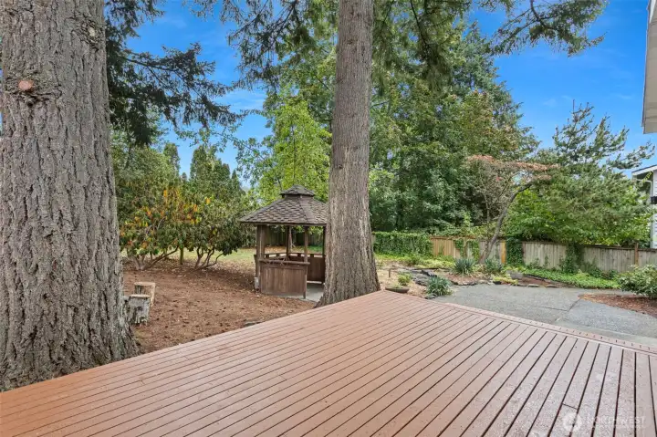 Newly repainted deck