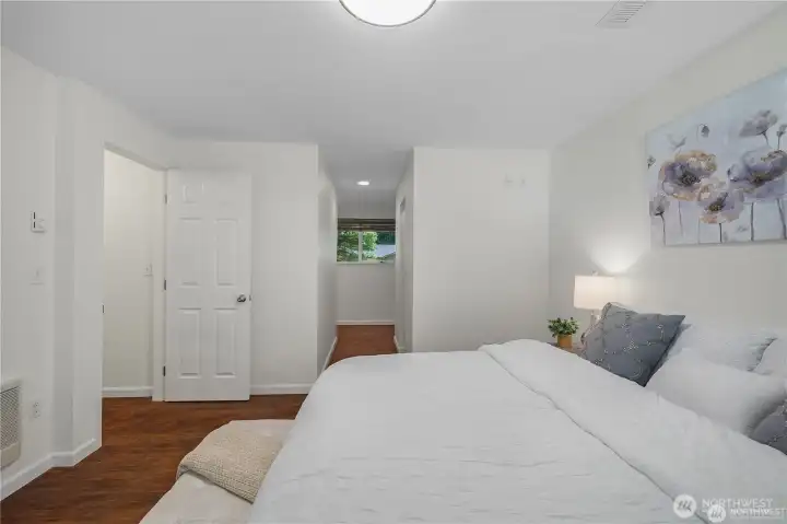 PRIMARY SUITE | King bed fits