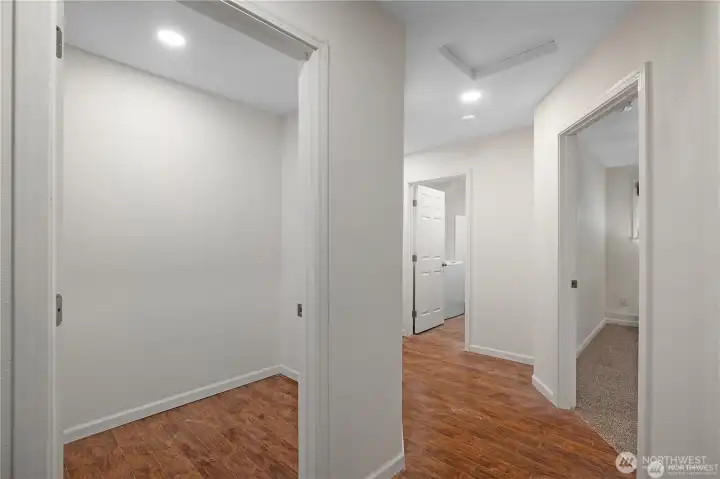 PANRTIES | Large pantry just off the garage for bulk items and smaller pantry near the kitchen