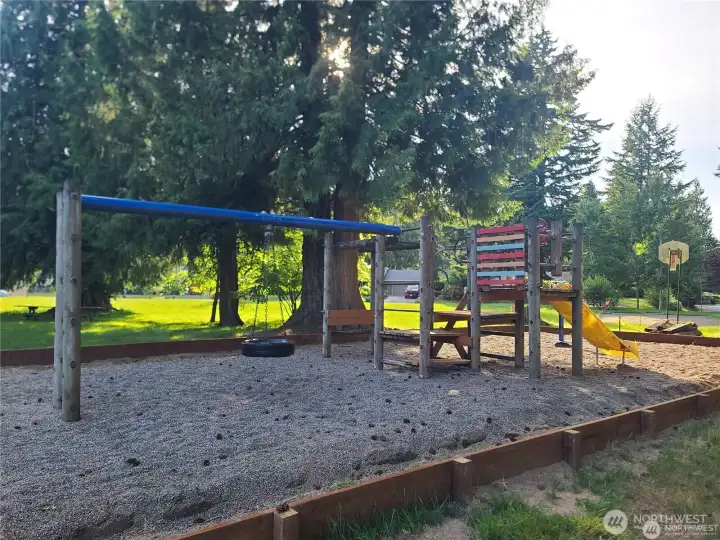 WOODSMUIR PLAYGROUND | Toy box wood frame was just replaced