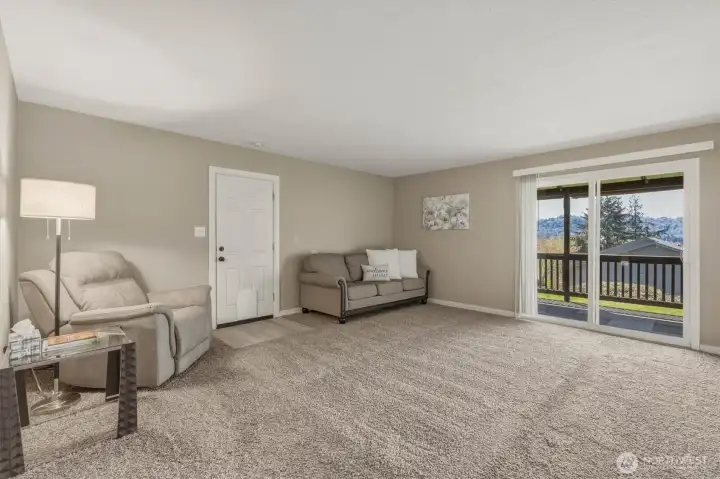 Living room to covered deck