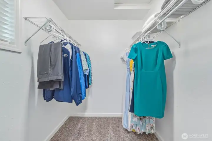 walk in closet in primary