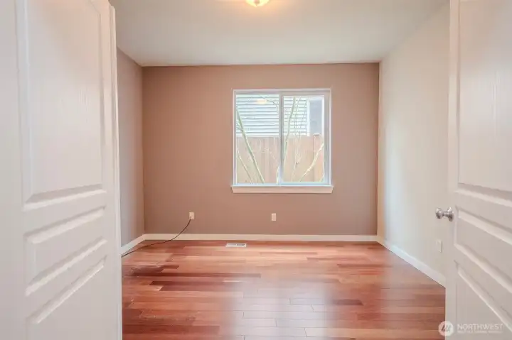 French door entry to office