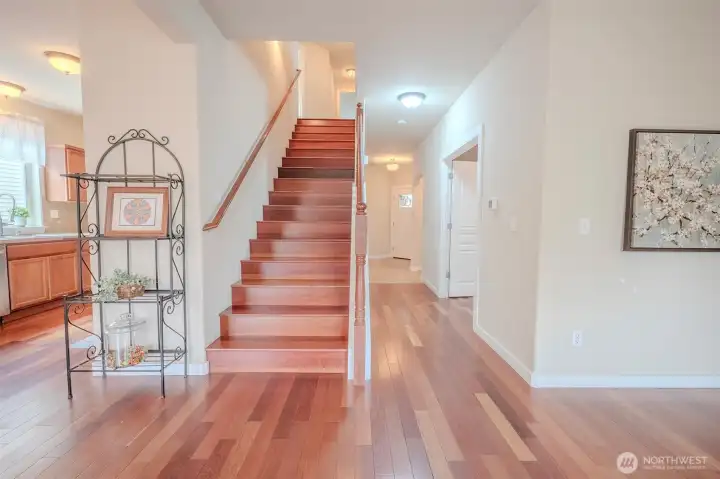 Cherry wood throught-out home