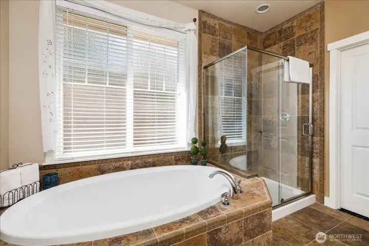 Primary bath sunken tub
