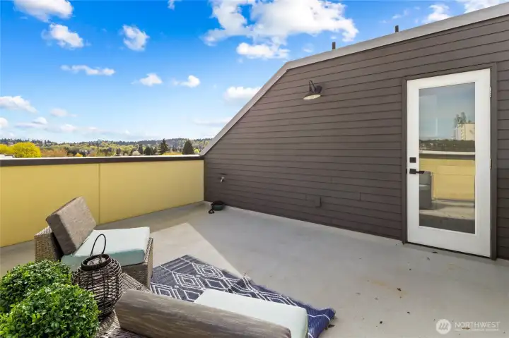 Private deck with open sky exposure