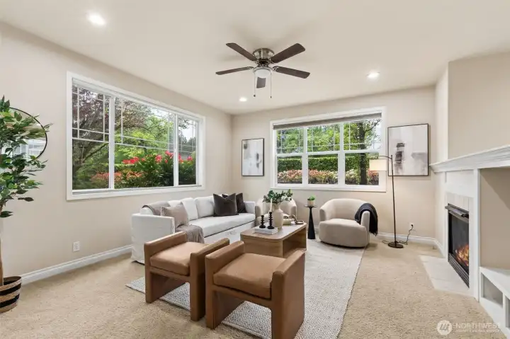 Light and bright living room