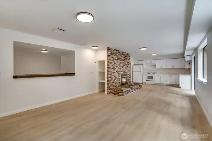 Lower level living/family room