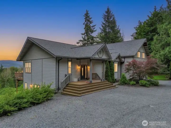 Welcome to your new home in Graham on 5 acres with stunning Mt Rainier views