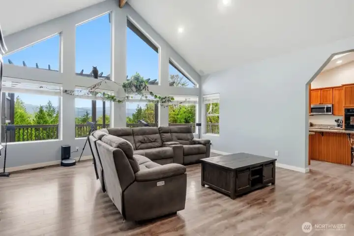 Living Room opens up to the kitchen
