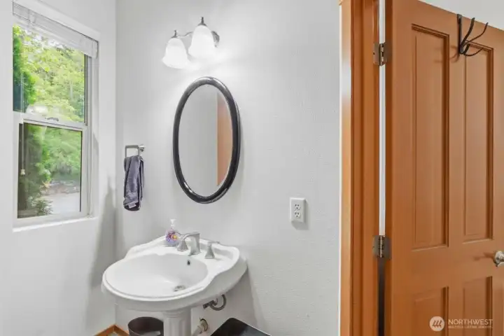 Half bath on main floor