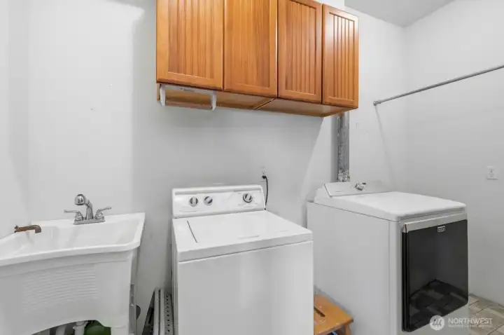 Laundry Room on bottom level with utility sink
