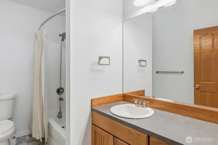 Full Bath on Bottom floor