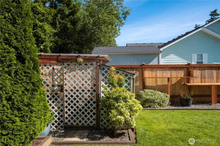 Backyard looking N