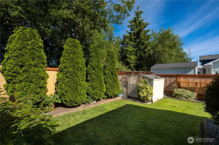 Backyard looking NW