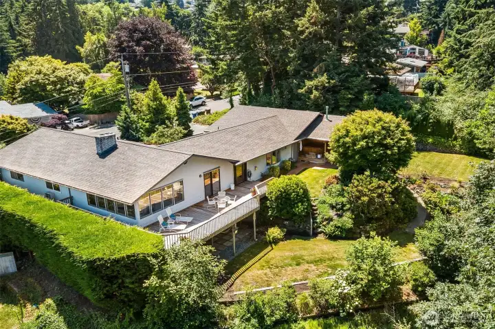 Overlooking Dash State Point park, this remarkable home exudes privacy