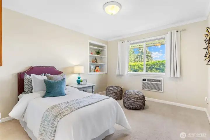 Bedroom two is light and bright with plenty of room