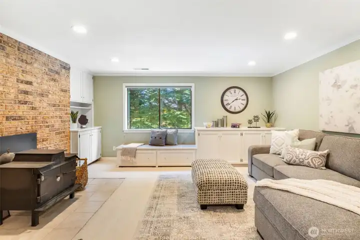 Lets head downstairs for a movie night or could this area be a fabulous Mother in law suite