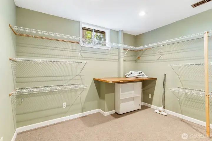 What a wonderful craft space or more storage