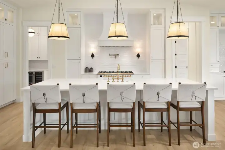 Gourmet Kitchen with Sub-Zero Refrigerator