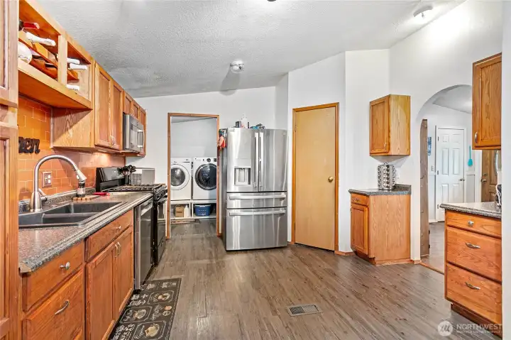 Chefs kitchen loaded with cabinets