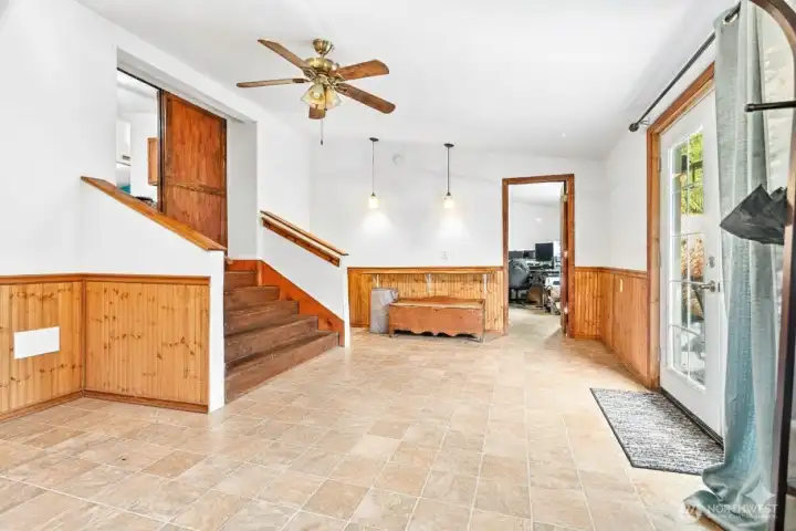 Lower living area