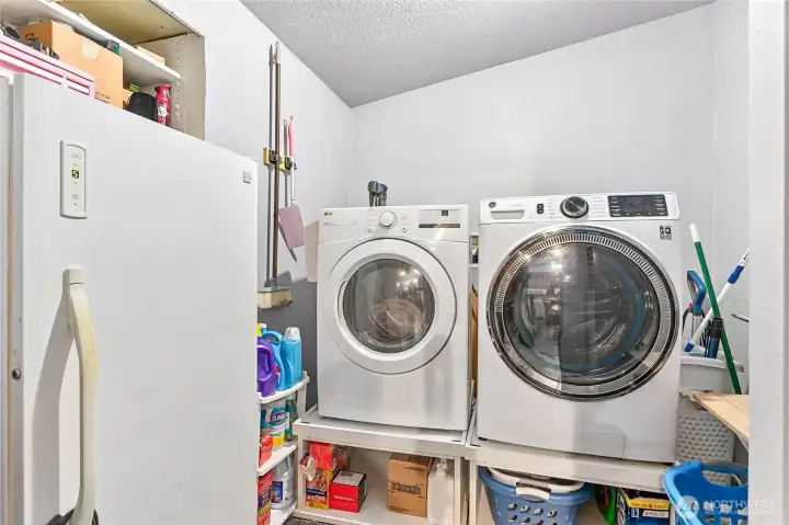 Spacious laundry room