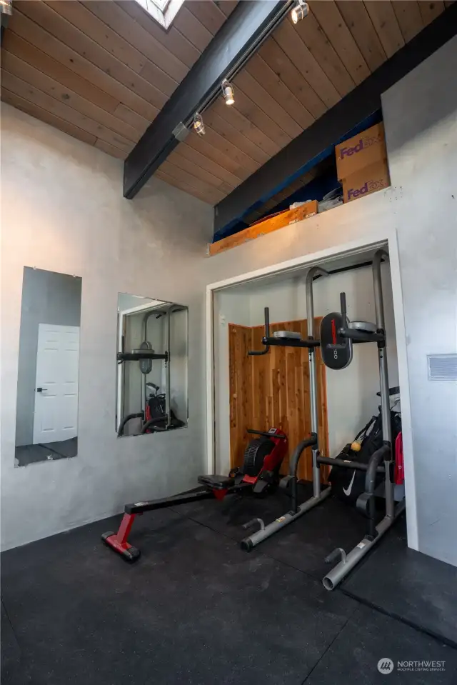 Bedroom or workout room!