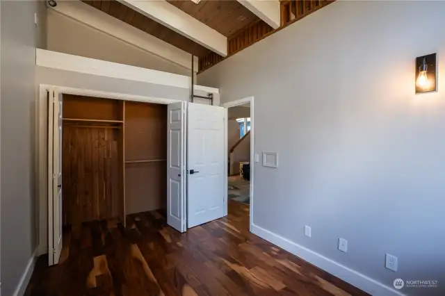 Closet here is plumbed for a 3rd bathroom!