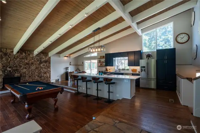 Stunning remodeled kitchen with waterfall island!