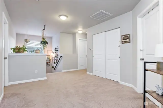 Upstairs landing between all bedrooms.