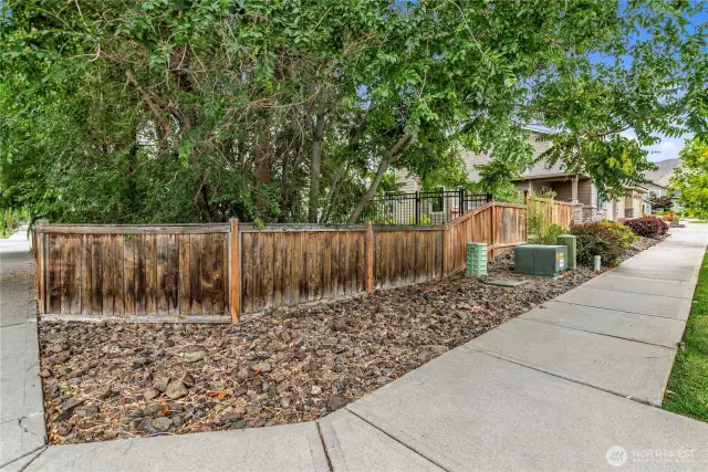 County-maintained corner lot offering added privacy, sidewalks, and cul-de-sac location.