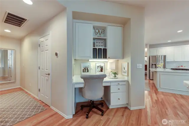 Kitchen work space.