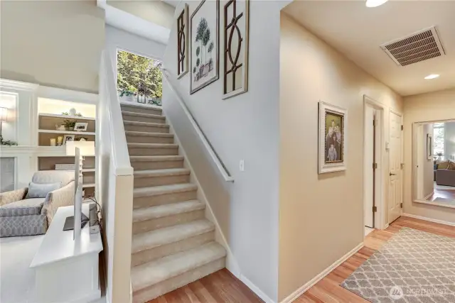 Second staircase to the upper level.