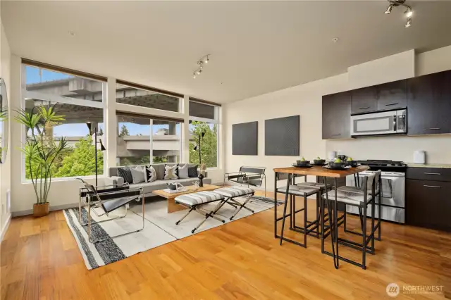 Top floor corner unit.