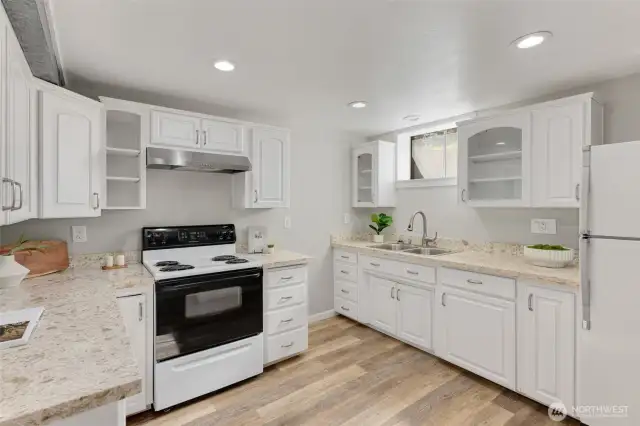Nice second kitchen on the lower level.
