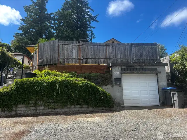Attached 1-Car Garage on Street Level