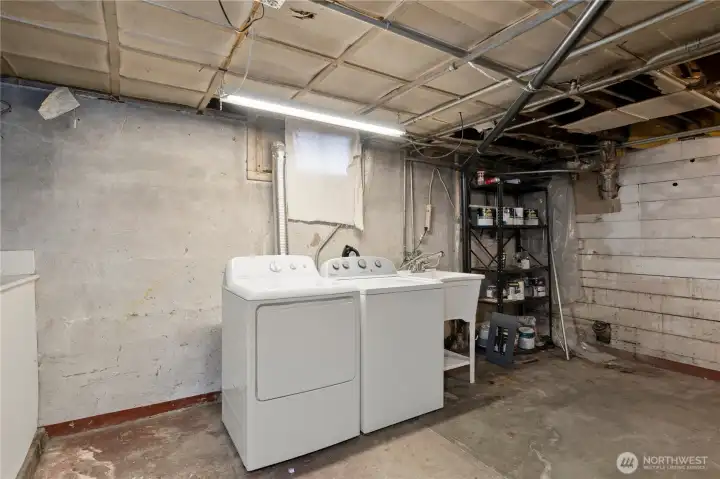 Separate Laundry with storage