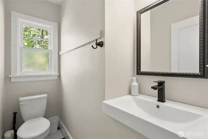 Half bath on Main floor