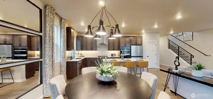 Photo is of a model home in another KB Home location; options and colors may vary based on your selections. Depictions of home, layout, location or other features/options, colors and color scheme, materials, fixtures, etc. are for showing purposes only and may not be included in the purchase price and availability may vary.