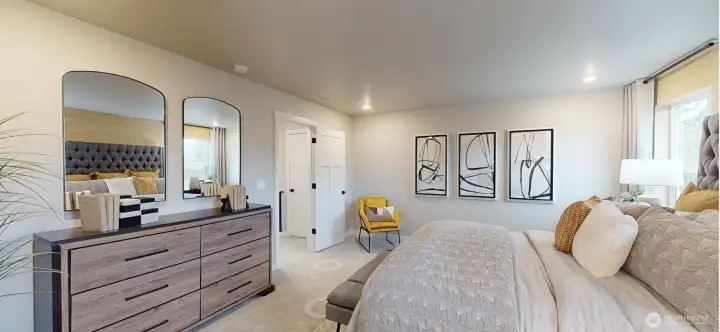 Photo is of a model home in another KB Home location; options and colors may vary based on your selections. Depictions of home, layout, location or other features/options, colors and color scheme, materials, fixtures, etc. are for showing purposes only and may not be included in the purchase price and availability may vary.