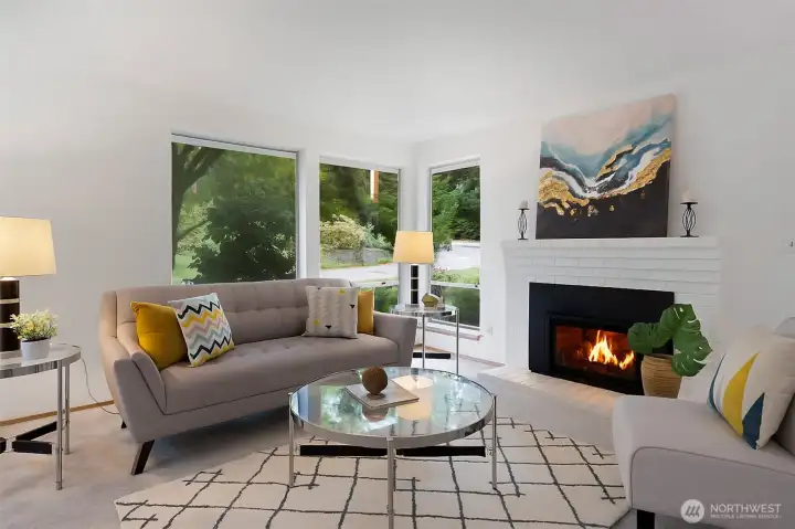 Every window frames a view of lush greenery, creating a peaceful connection to nature from every room. It’s like living in your own private park, surrounded by beauty in every direction.