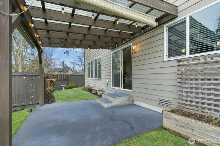 Custom Built Covered patio area